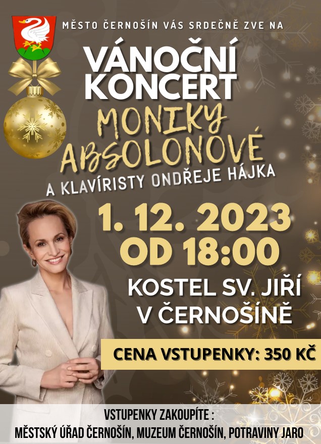 Vánoční koncert Moniky Absolonové
