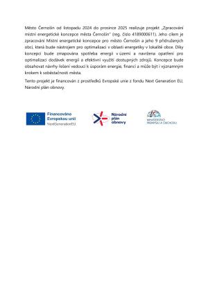 Zpracování místní energetické koncepce města Černošín