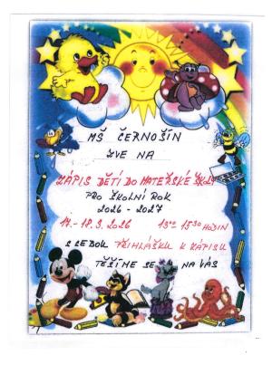 Zápis dětí do MŠ